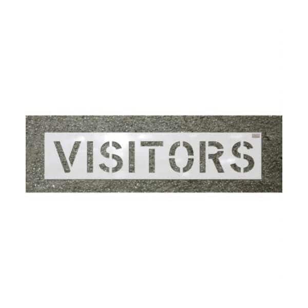 C.H. Hanson Commercial Stencil, Economy Grade, Visitors CharacterLegend, 12 In Character Height, 18 In 12435 - main